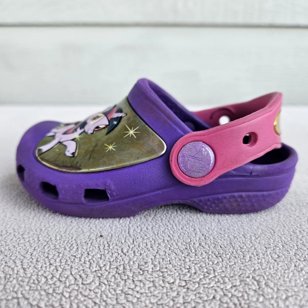 Crocs Clog Toddler SZ 6 Slip-On Purple My Little Pony Water Shoes Girl